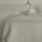 me Issey Miyake white waffle pleated long sleeve mock neck