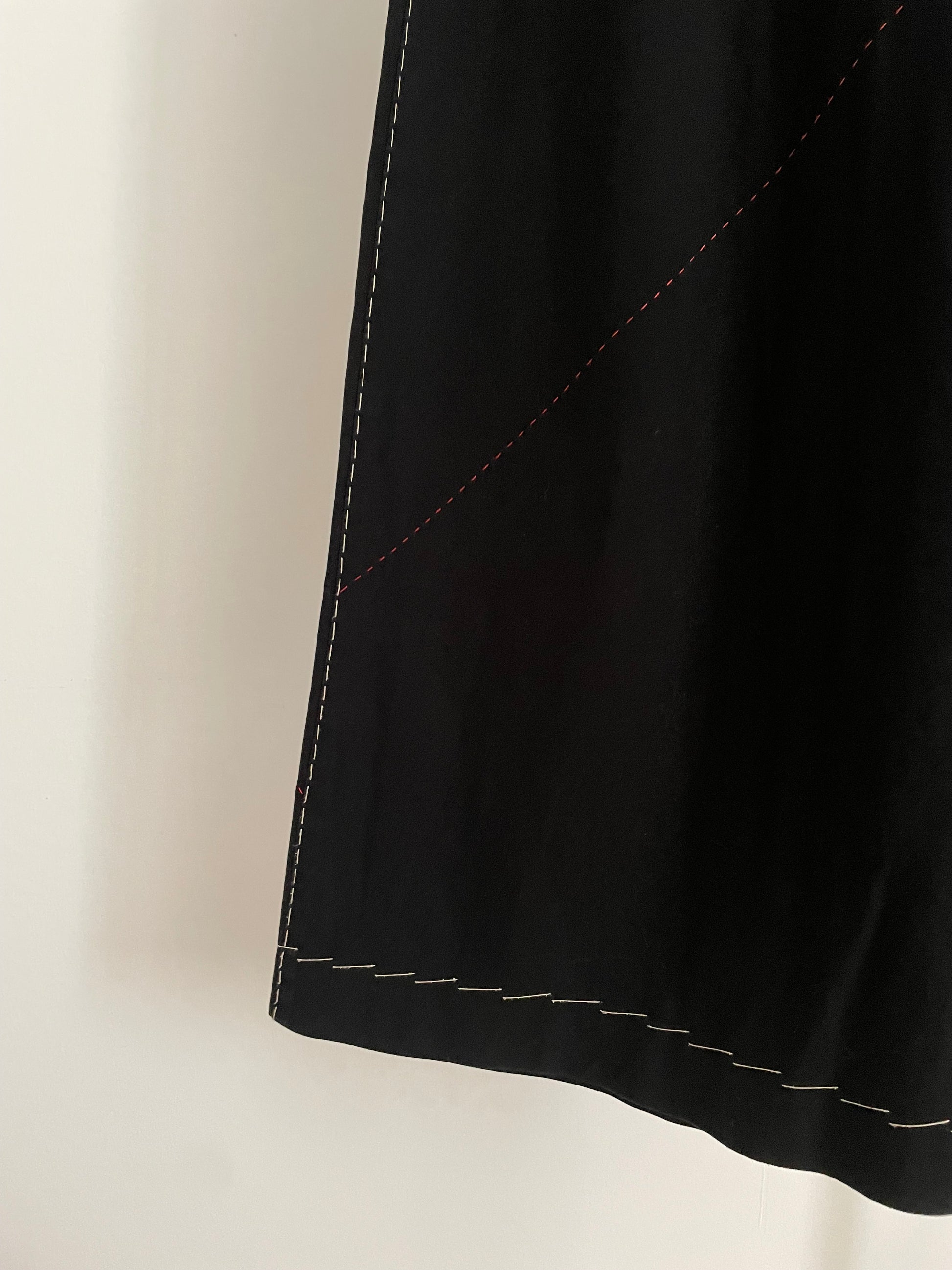 Yohji Yamamoto spring/summer 2000 contrast stitch skirt