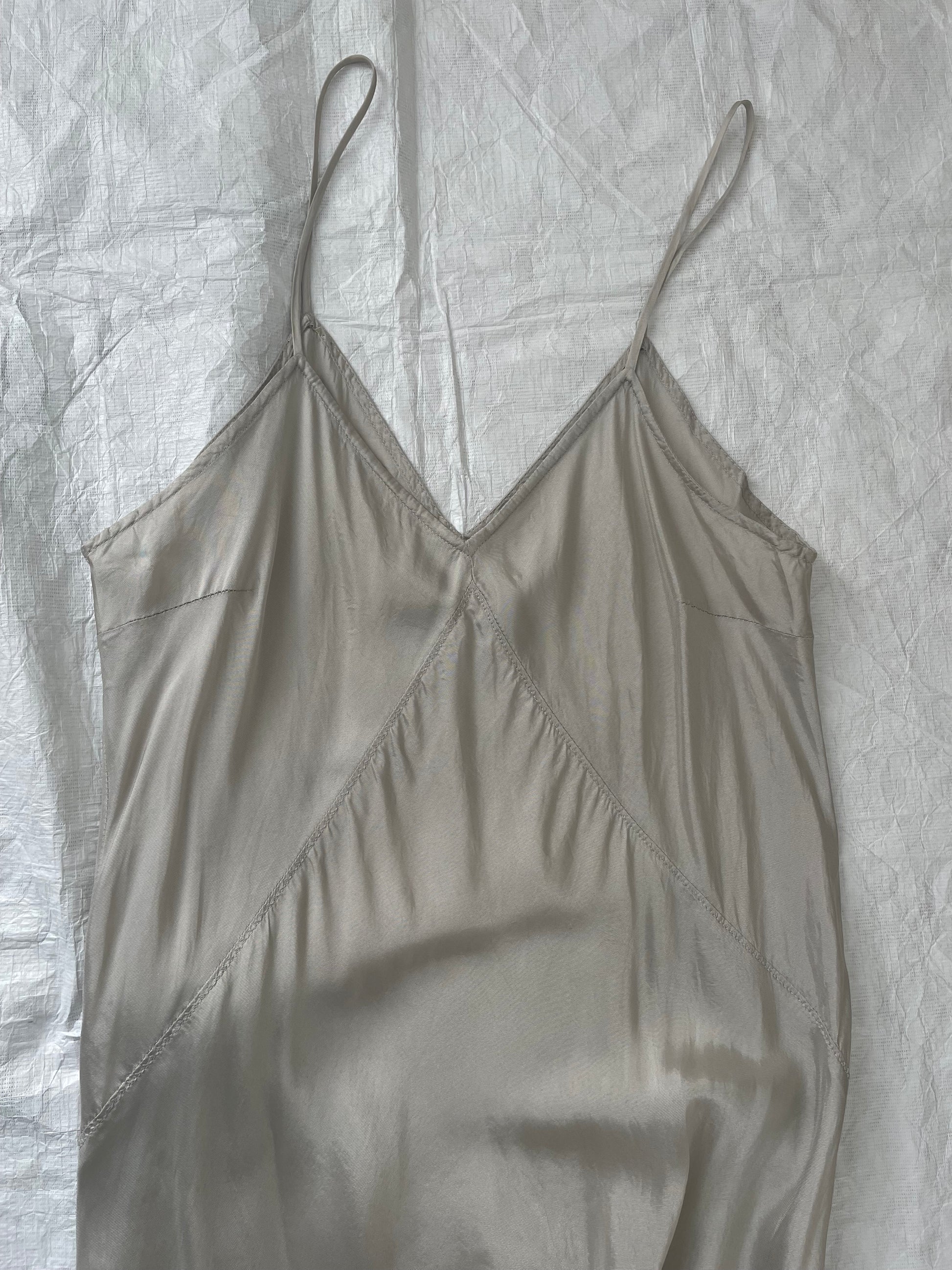 Dries Van Noten grey slip dress