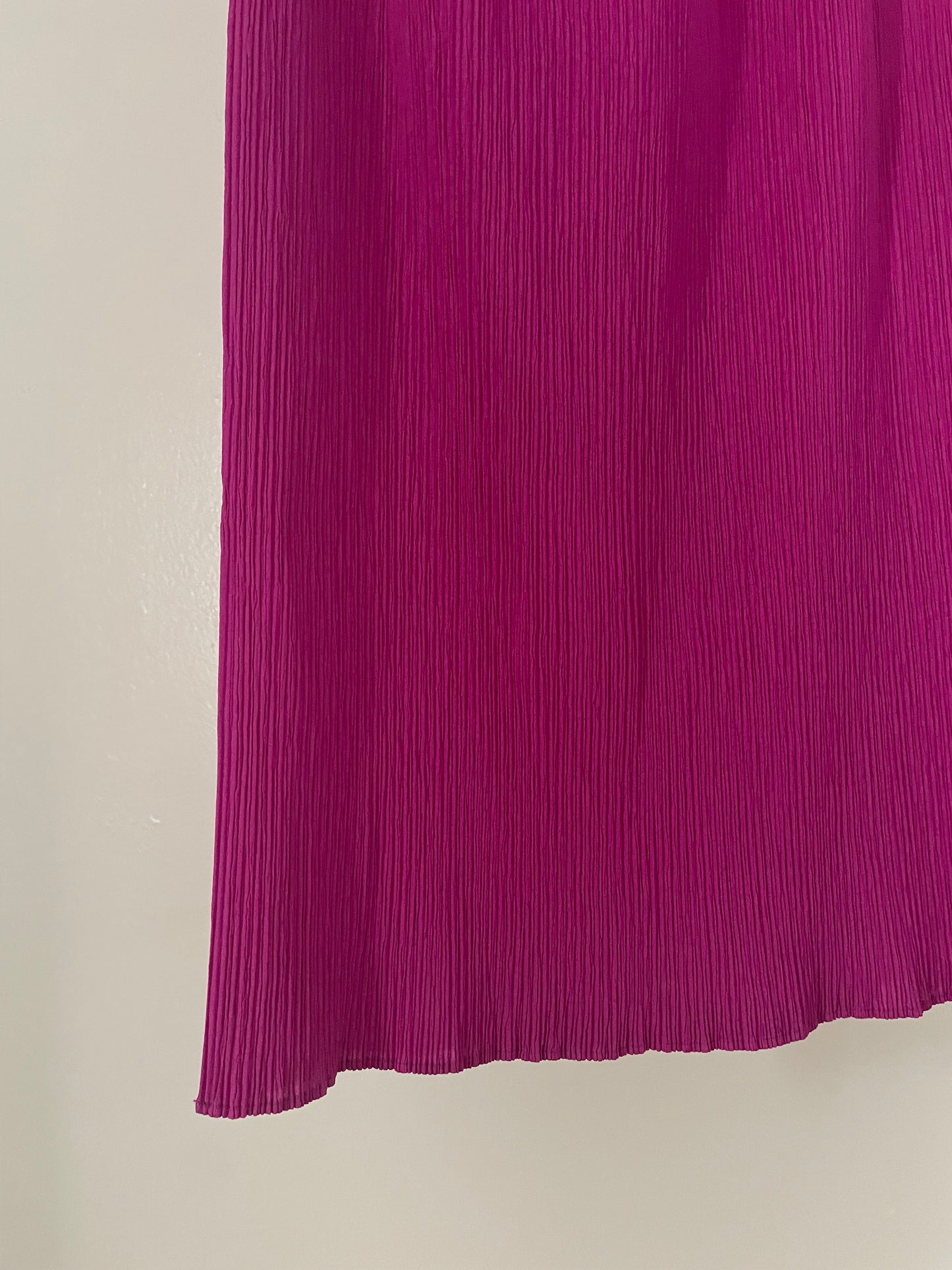 Issey Miyake hot pink pleated skirt