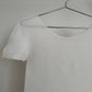 me Issey Miyake white waffle pleated baby tee