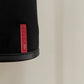 Detail view of vintage womens Prada Sport black skirt with zippers