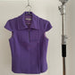 Front view of vintage womens Prada fall/winter 2001 purple top