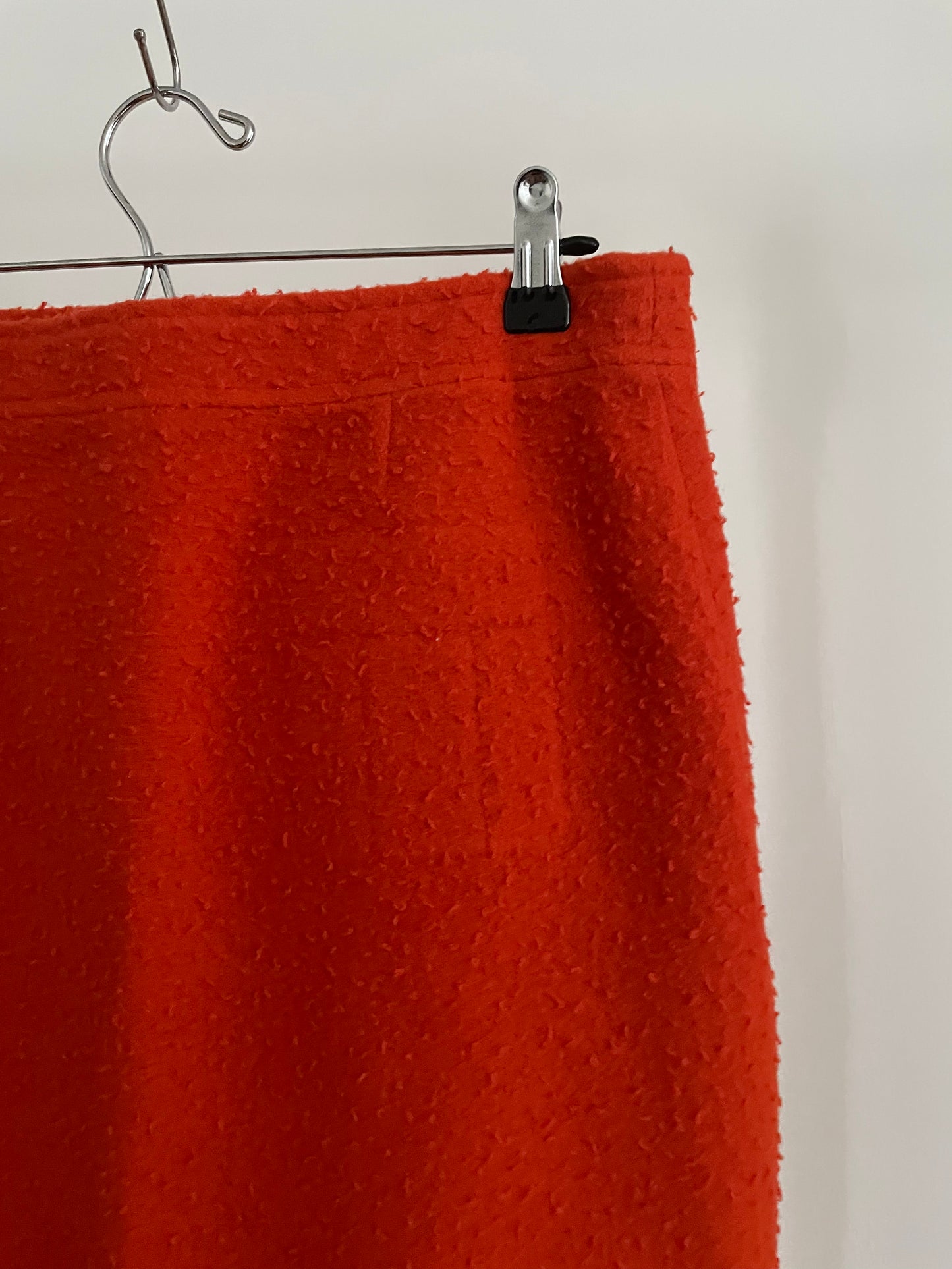 Vintage Miu Miu fall/winter 1999 fuzzy orange skirt