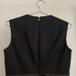 Detail view of womens vintage black Prada dress