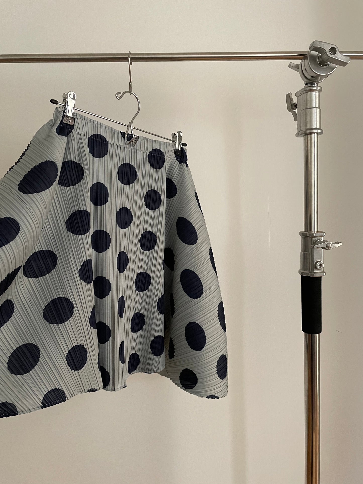 Pleats Please Issey Miyake polka dot Bounce pleated skirt