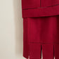 Vintage womens Prada fall/winter 1998 red top and skirt set