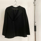 Front view of vintage womens Yohji Yamamoto Noir black single button blazer